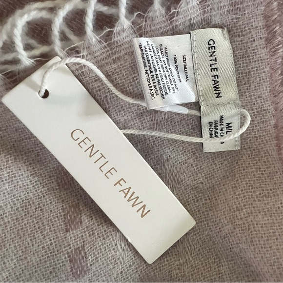 Gentle Fawn Soft Pink Shawl with Fringe - Picture 3 of 4